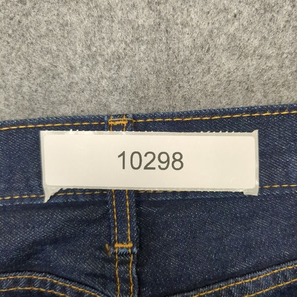 Levis 505 Regular Fit Jeans Mens W34 L34 Dark Wash Denim Pants - Picture 13 of 13